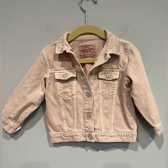 Zara Other - Zara baby girl 18 to 24 months denim pink jacket